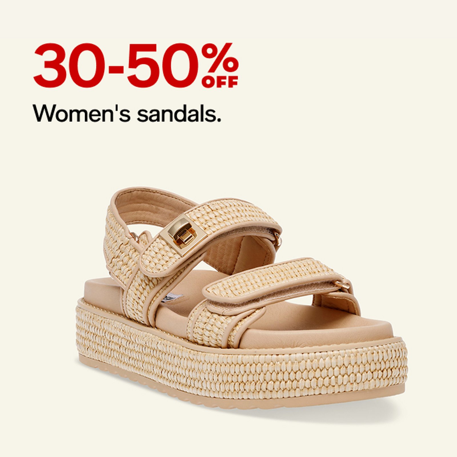 30-50% off Women's Sandals